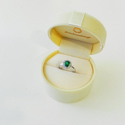 Λευκόχρυσο δαχτυλίδι Fashion K14 με ζιργκόν