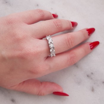 Ασημένιο σειρέ δαχτυλίδι 925 με Swarovski ζιργκόν