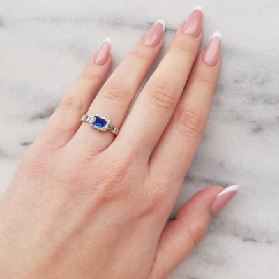 Ασημένιο δαχτυλίδι 925 με ζιργκόν