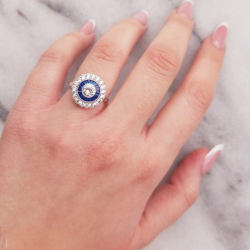 Ασημένιο δαχτυλίδι ροζέτα 925 με ζιργκόν