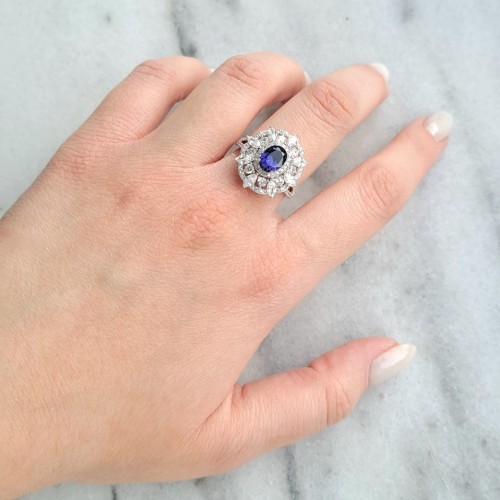 Ασημένιο δαχτυλίδι 925 με ζιργκόν