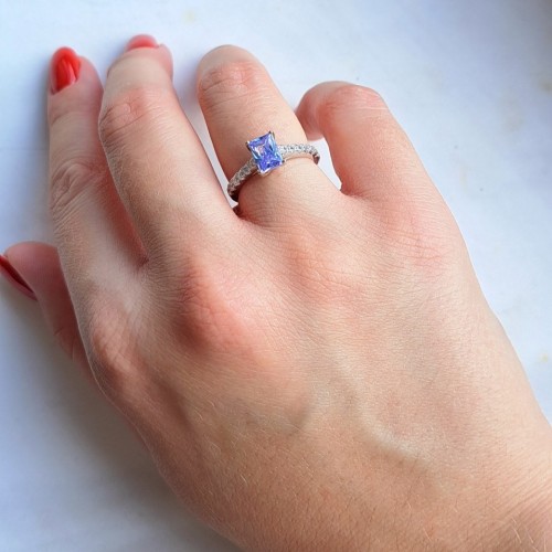 Ασημένιο δαχτυλίδι 925 με ζιργκόν