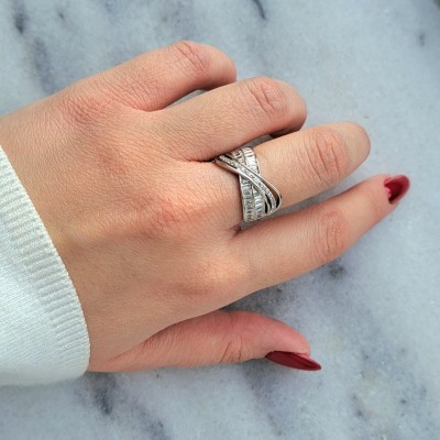 Ασημένιο δαχτυλίδι 925 με ζιργκόν