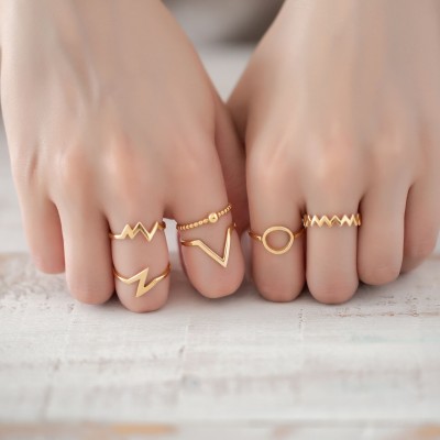 Χρυσό δαχτυλίδι κύκλος Κ14