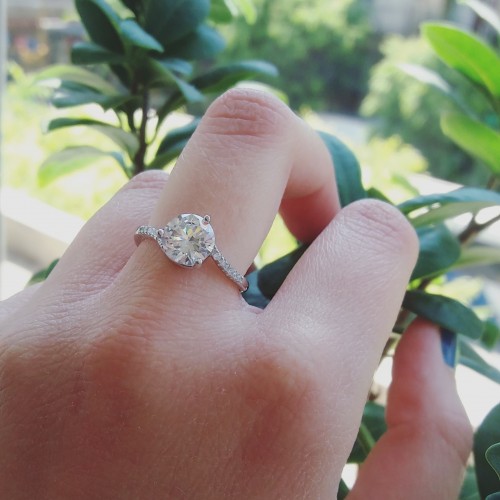 Ασημένιο μονόπετρο δαχτυλίδι 925 με ζιργκόν