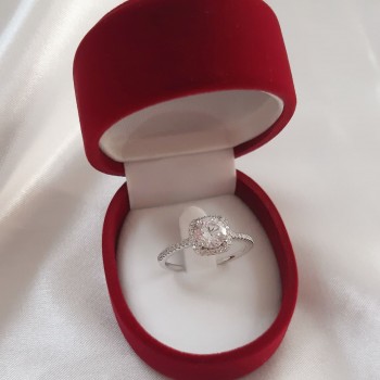 Ασημένιο δαχτυλίδι 925 με ζιργκόν