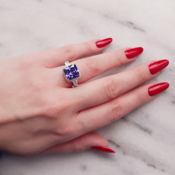 Ασημένιο δαχτυλίδι 925 με ζιργκόν