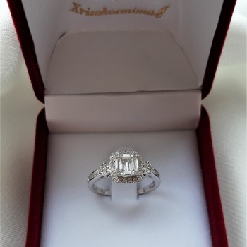 Ασημένιο δαχτυλίδι 925 με ζιργκόν