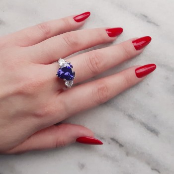 Ασημένιο δαχτυλίδι καρδιά 925