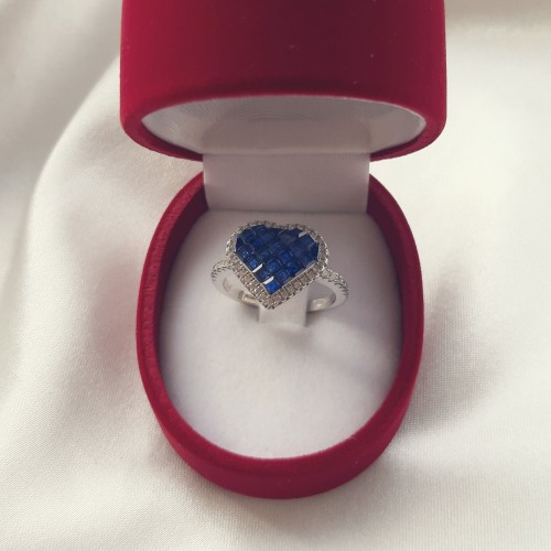 Ασημένιο δαχτυλίδι καρδιά 925