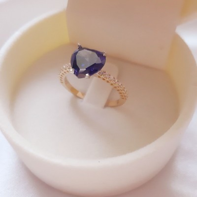 Καρδιά χρυσό δαχτυλίδι Κ14