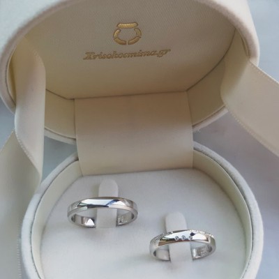 Βέρες από λευκό χρυσό K14