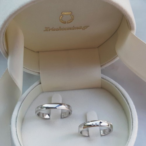 Βέρες από λευκό χρυσό K14