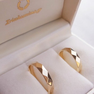 Maschio Femmina σετ χρυσές βέρες Κ14