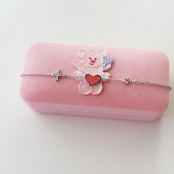 Λευκόχρυσο παιδικό βραχιόλι Κ9