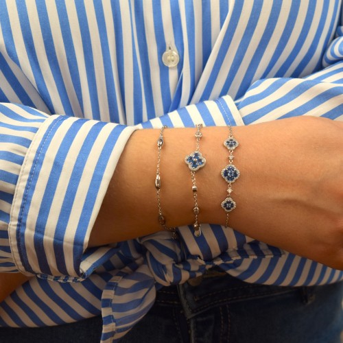 Ασημένιο βραχιόλι 925 με σταυρουδάκια