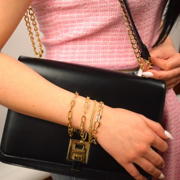 Χρυσό βραχιόλι αλυσίδα Κ14