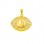 Χρυσό φυλαχτό Κ9 με ζιργκόν