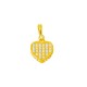 Χρυσό μενταγιόν Κ14 με ζιργκόν