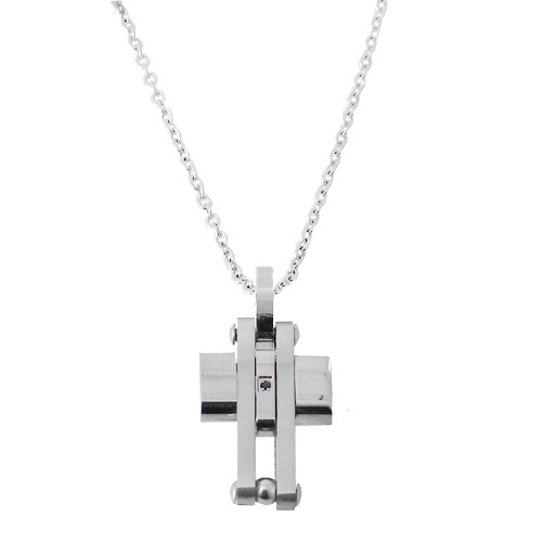 Ατσάλινος σταυρός και αλυσίδα