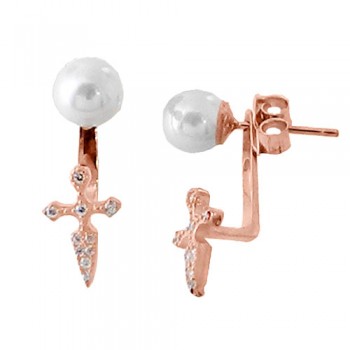 Ασημένια σκουλαρίκια ear jacket 925