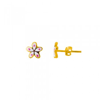 Χρυσά παιδικά σκουλαρίκια Κ14