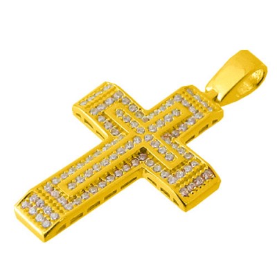 Χρυσός βαπτιστικός σταυρός Κ14