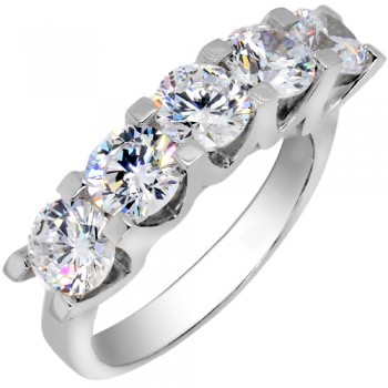 Ασημένιο σειρέ δαχτυλίδι 925 με Swarovski ζιργκόν