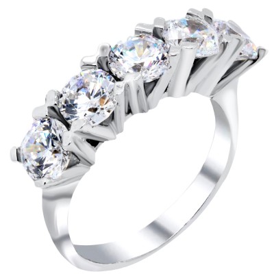 Ασημένιο σειρέ δαχτυλίδι 925 με Swarovski ζιργκόν