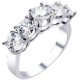 Ασημένιο σειρέ δαχτυλίδι 925 με Swarovski ζιργκόν