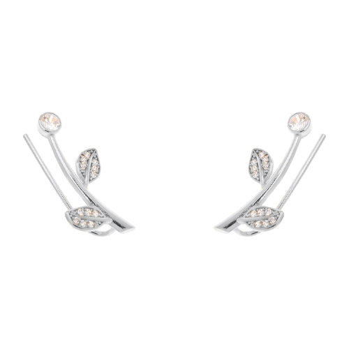 Ασημένια σκουλαρίκια ear cuff 925
