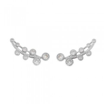 Ασημένια σκουλαρίκια ear cuff 925