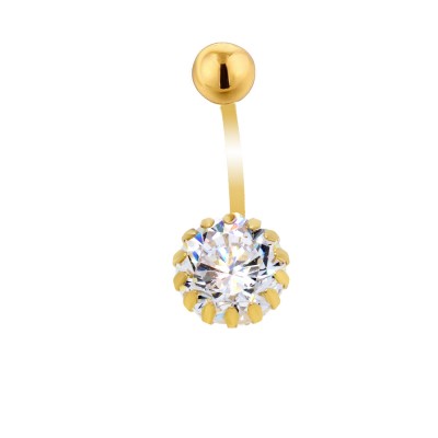 Χρυσό σκουλαρίκι piercing Κ14