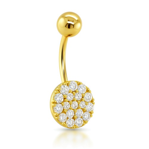 Χρυσό σκουλαρίκι piercing Κ14