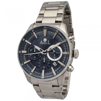 Ανδρικό ρολόι ANELL Stylish Blue Black Chronograph