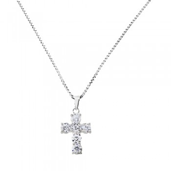 Ασημένιο κολιέ 925 με ζιργκόν