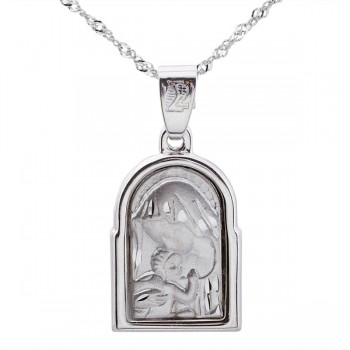 Φυλαχτό λευκόχρυσο Κ14