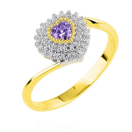 Χρυσό δαχτυλίδι καρδιά Κ9