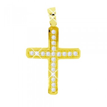 Χρυσός Σταυρός γυναικείος Κ9