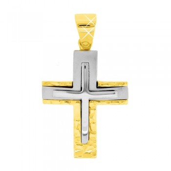 Χρυσός ανδρικός σταυρός Κ14