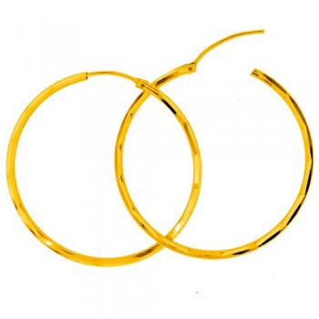 Χρυσά σκουλαρίκια κρίκοι Κ14