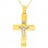 Χρυσός σταυρός Κ9 με αλυσίδα