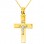 Χρυσός σταυρός Κ9 με αλυσίδα