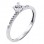 Λευκόχρυσο δαχτυλίδι μονόπετρο Κ9