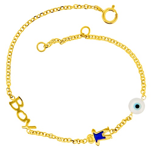 Παιδικό χρυσό  βραχιόλι Κ9