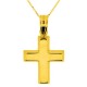Χρυσός σταυρός Κ9 με αλυσίδα