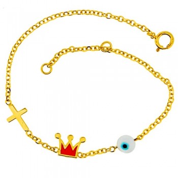 Παιδικό χρυσό βραχιόλι Κ9