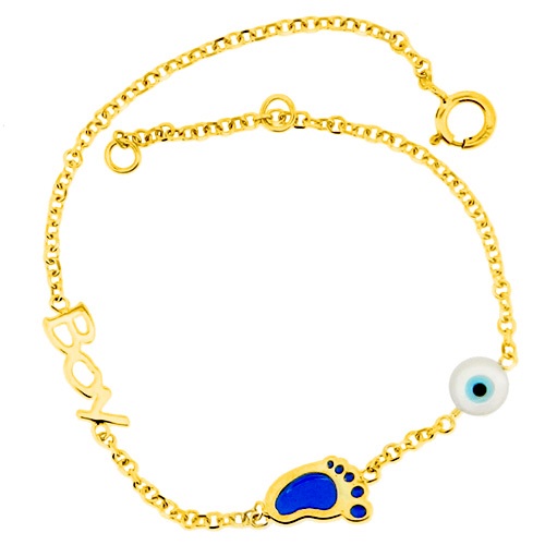 Χρυσό παιδικό βραχιόλι Κ9
