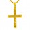 Χρυσός βαπτιστικός σταυρός Κ14 με ζιργκόν