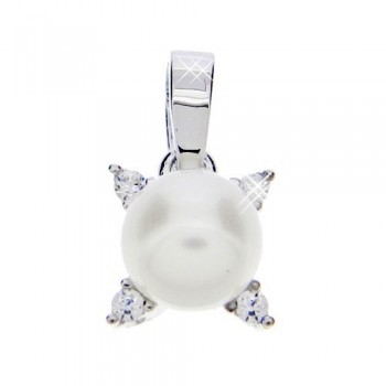 Λευκόχρυσο μενταγιόν Κ14